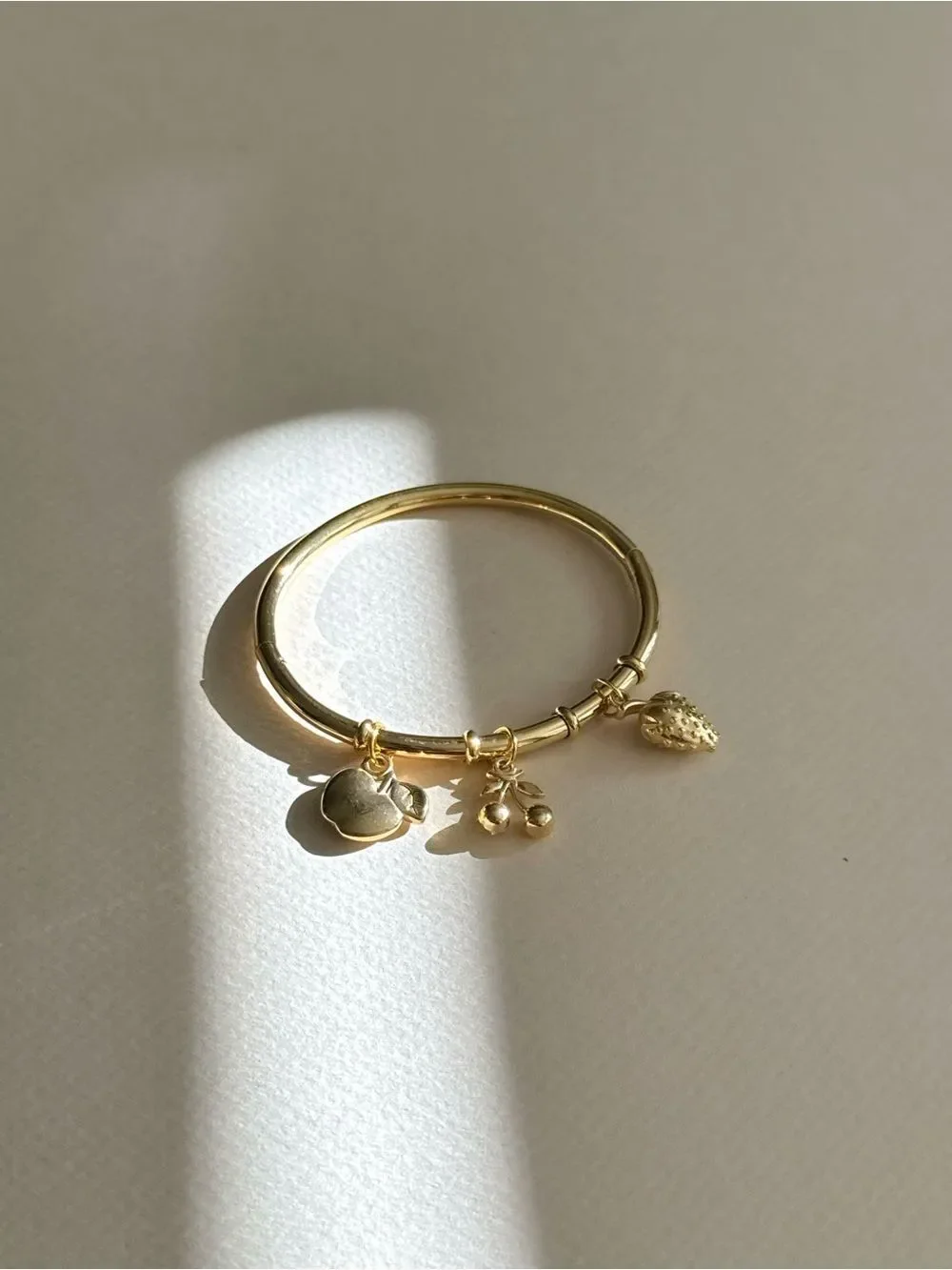 Fruit Charm Bangle Bracelet M1893
